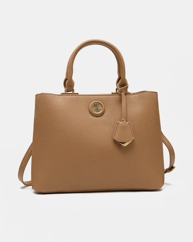 Women Beige Embellished Day Bag sold by Redtag