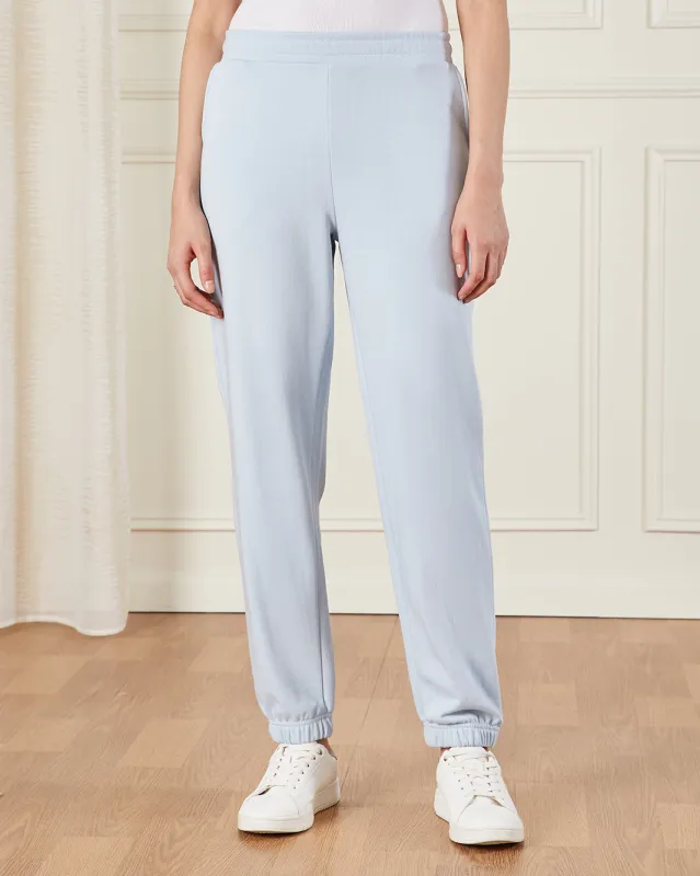 Women Blue Elasticated Jogger Pants sold by Redtag