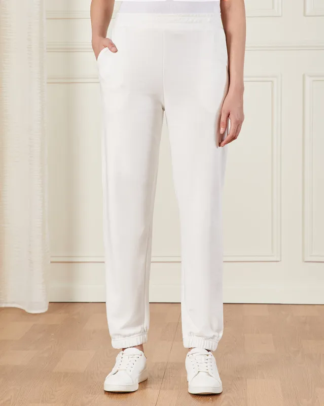 Women Ivory Elasticated Jogger Pants sold by Redtag