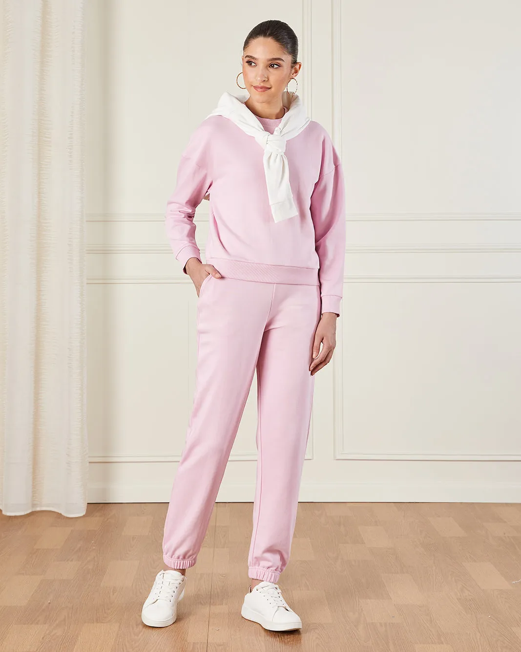 Women Pink Elasticated Jogger Pants sold by Redtag product image thumbnail 2