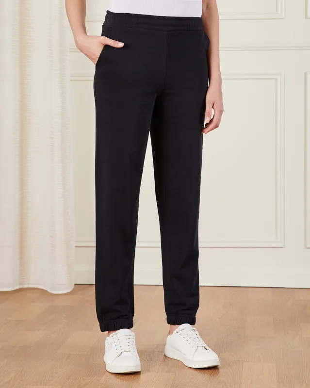 Women Black Elasticated Jogger Pants sold by Redtag