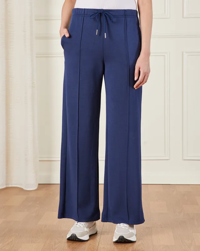 Women Navy Plain Active Pants sold by Redtag