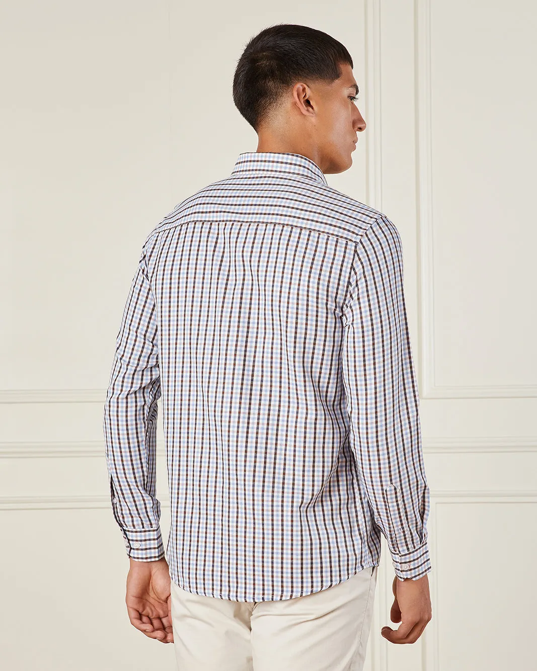 Men Multicolour Checkered Formal Shirt sold by Redtag product image thumbnail 3