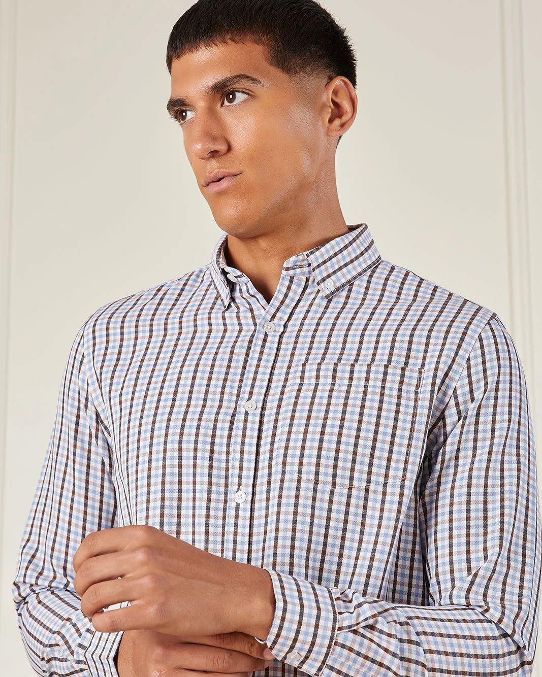 Men Multicolour Checkered Formal Shirt sold by Redtag product image thumbnail 4