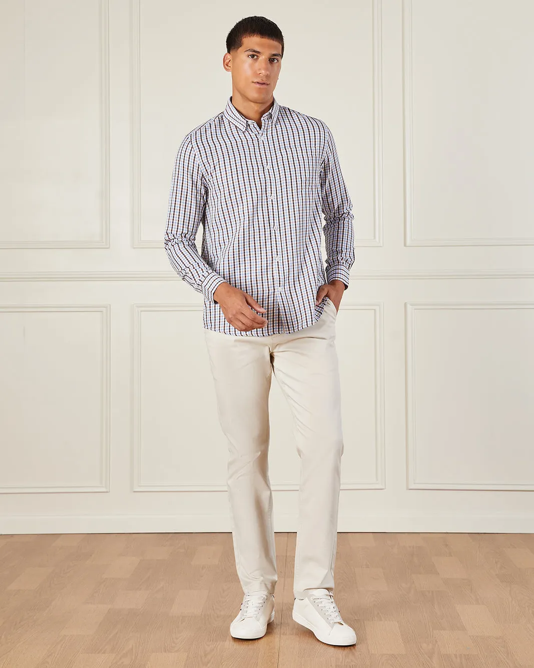 Men Multicolour Checkered Formal Shirt sold by Redtag product image thumbnail 2