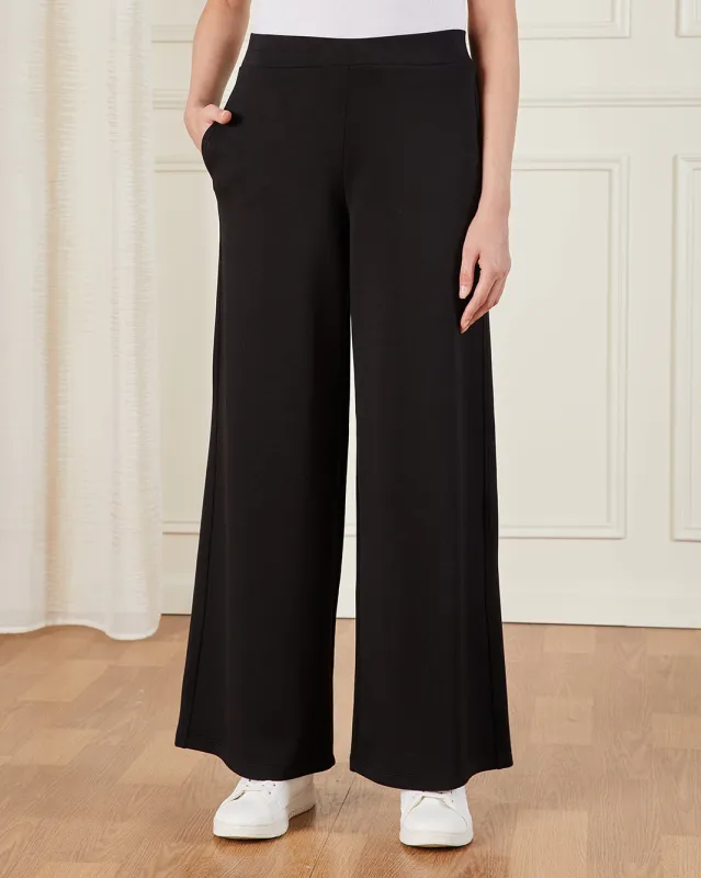Women Black Wide Leg Active Pants sold by Redtag