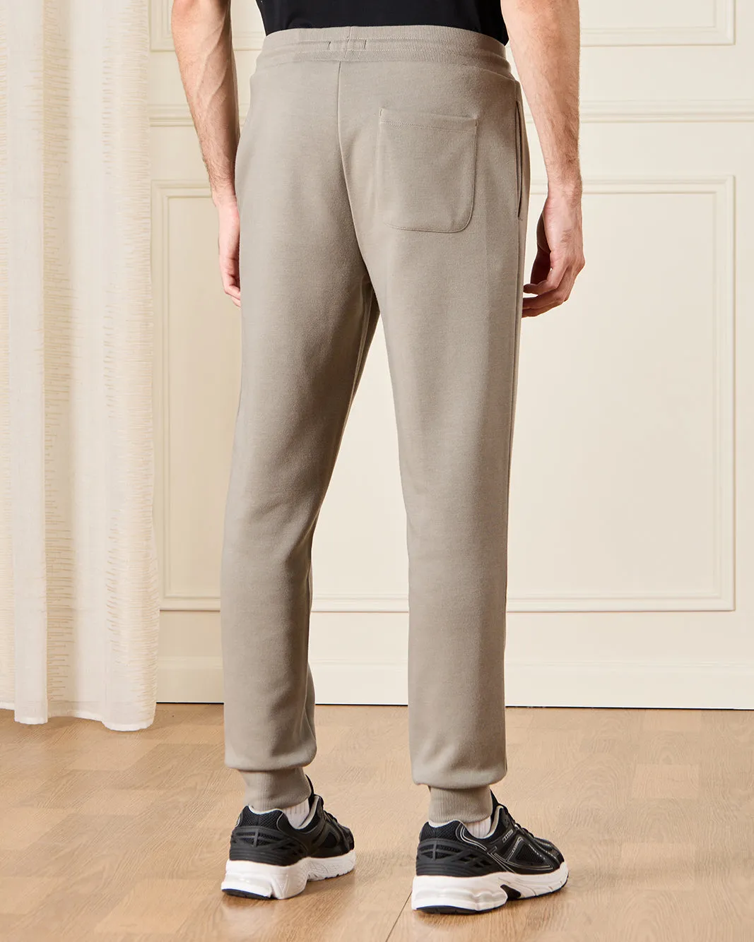 Men Beige Active Track Pants sold by Redtag product image thumbnail 3