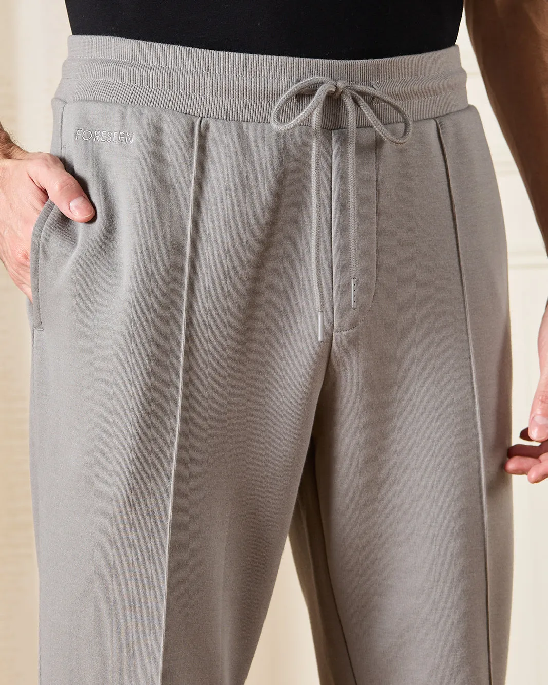 Men Grey Solid Active Pants sold by Redtag product image thumbnail 4
