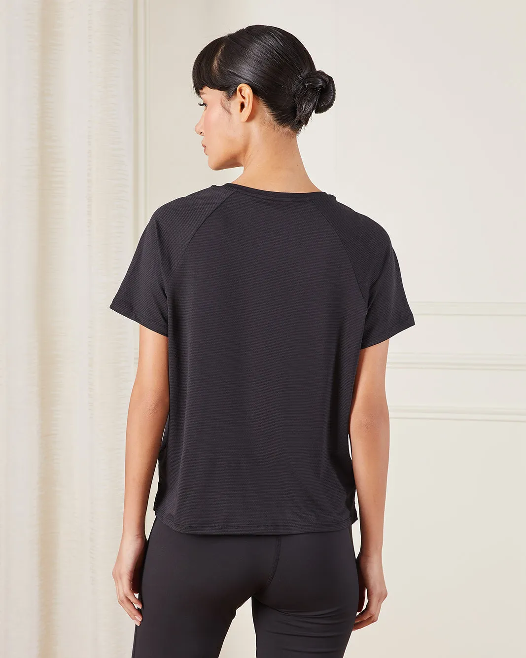 Women Black Printed Active T-Shirt sold by Redtag product image thumbnail 3