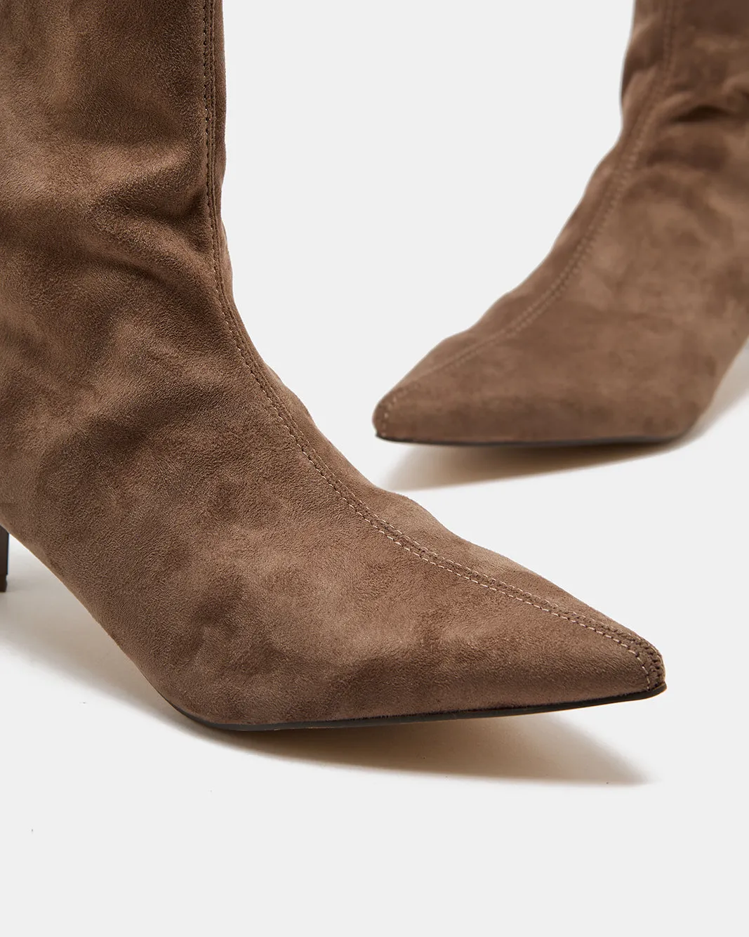 Women Taupe Stretch Boot sold by Redtag product image thumbnail 3