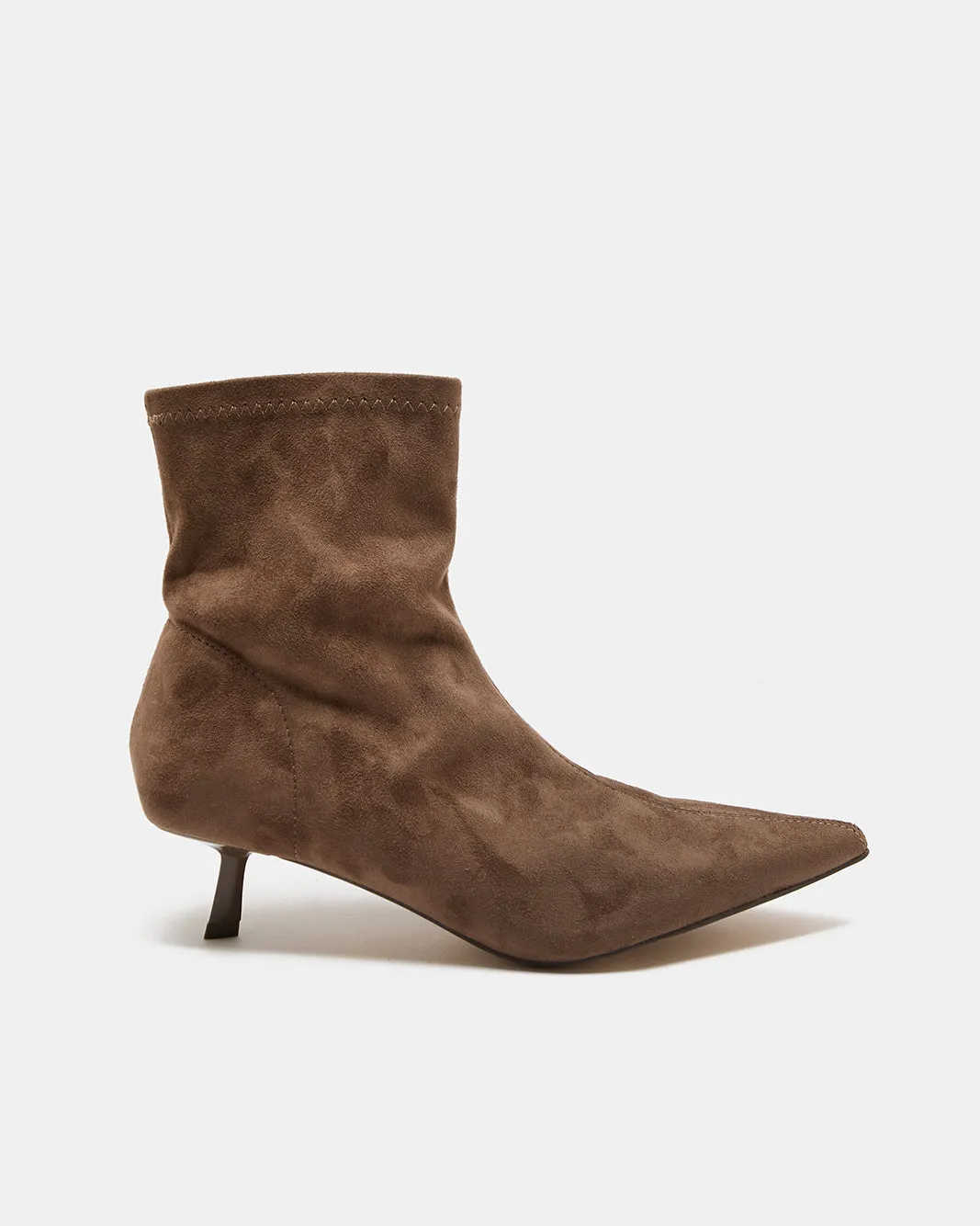 Women Taupe Stretch Boot sold by Redtag