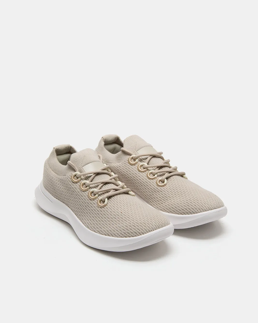 Women Beige Textured Sport Sneakers sold by Redtag product image thumbnail 2