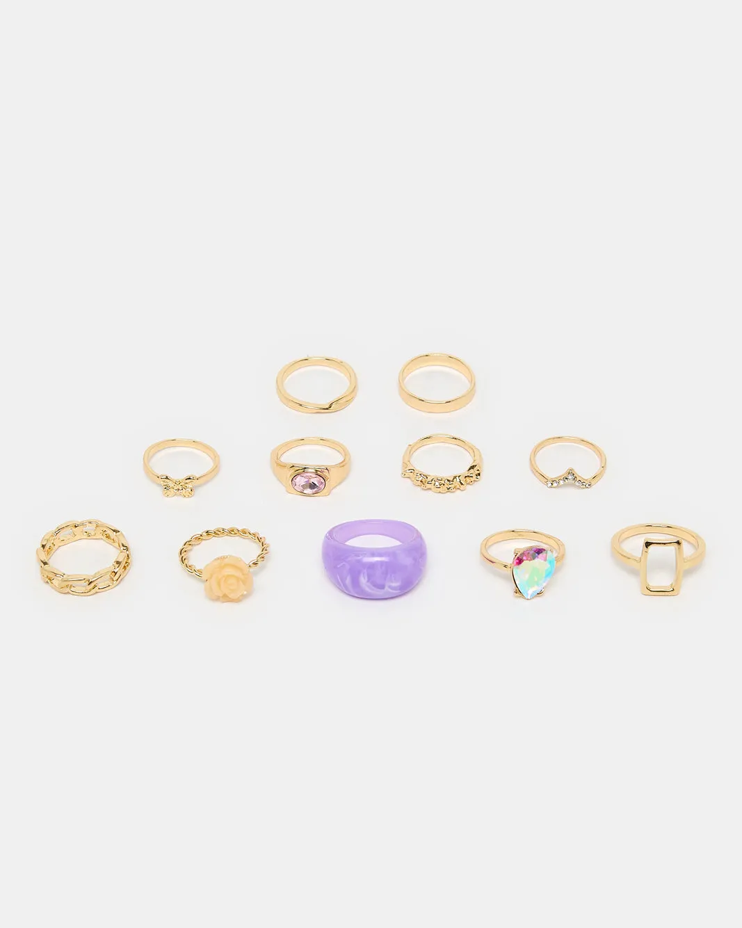 Women Gold Ring Set (12 Piece) sold by Redtag product image thumbnail 2