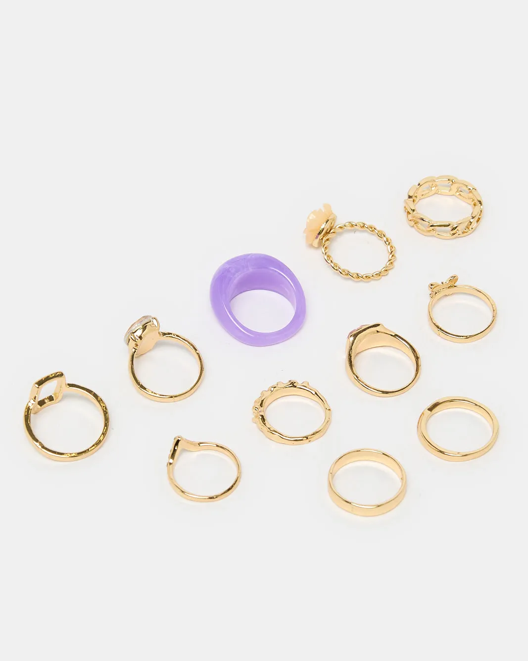 Women Gold Ring Set (12 Piece) sold by Redtag product image thumbnail 3