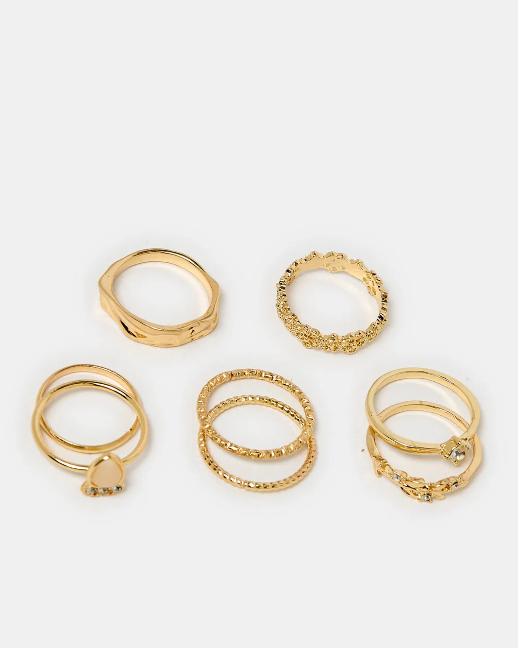 Women Gold Ring Set (8 Piece) sold by Redtag product image thumbnail 2