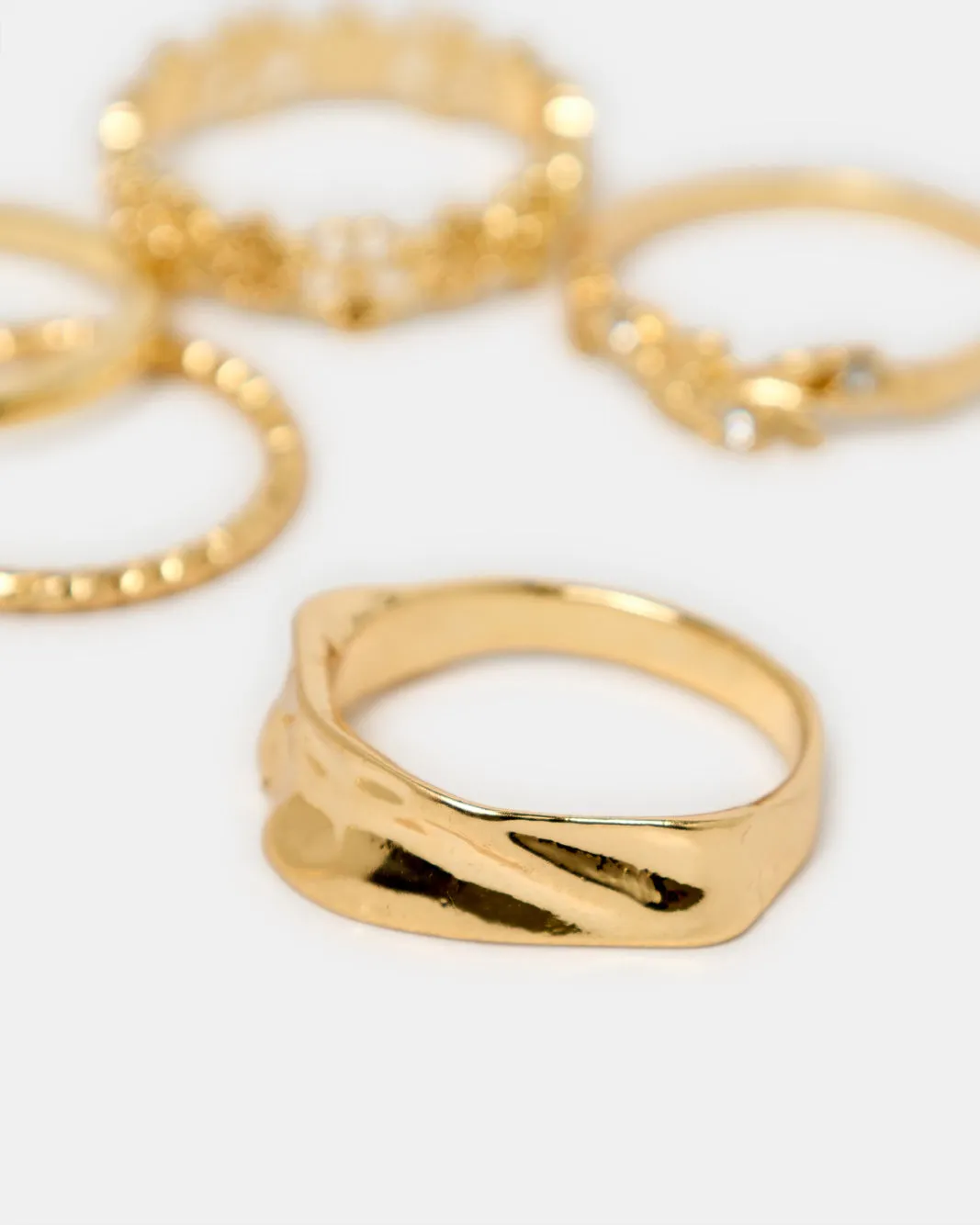 Women Gold Ring Set (8 Piece) sold by Redtag product image thumbnail 4