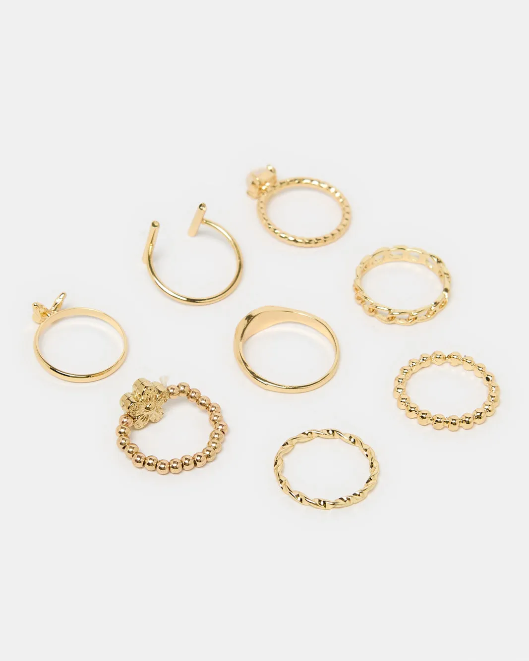 Women Gold Ring Set (9 Piece) sold by Redtag product image thumbnail 3