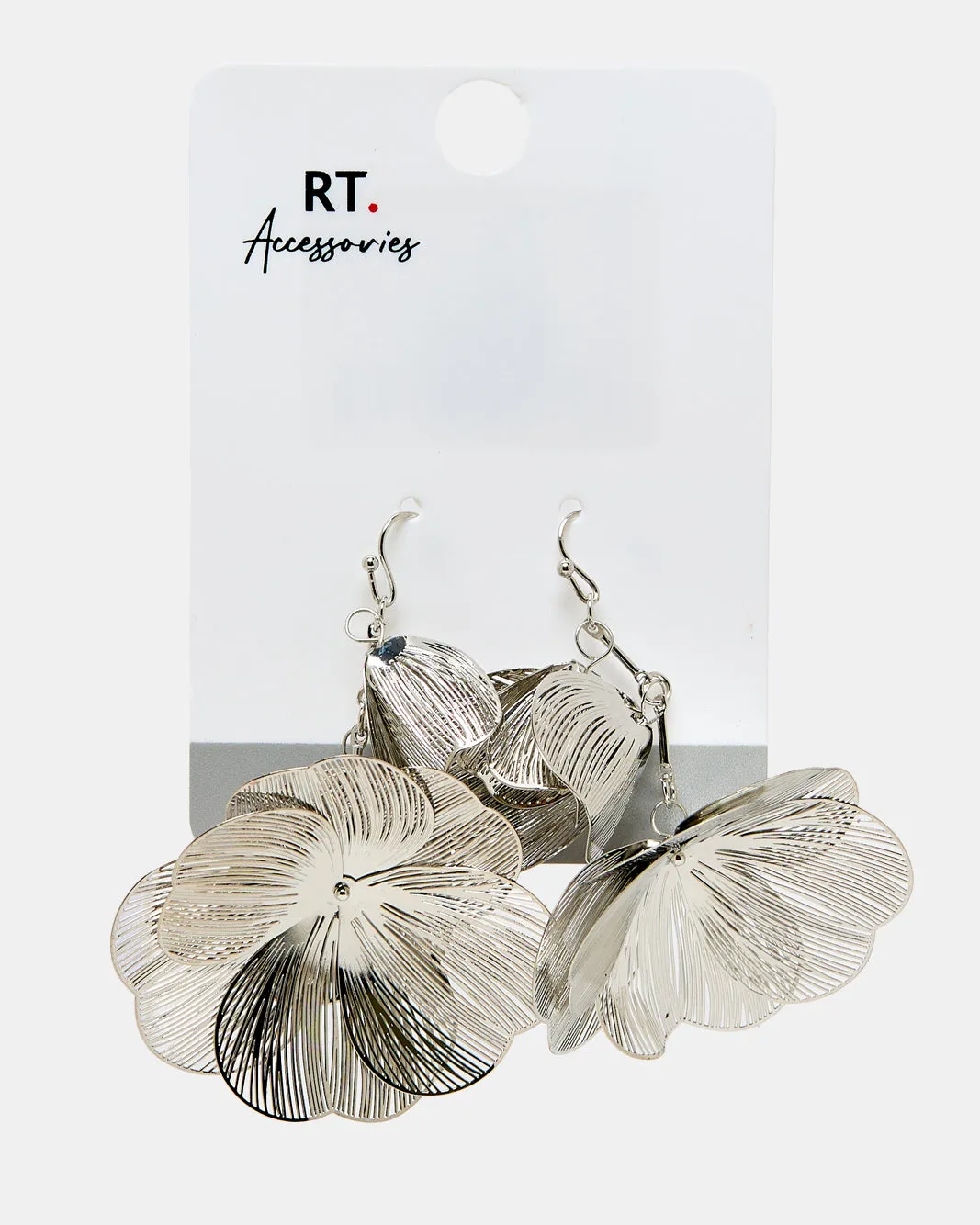 Women Silver Floral Earring sold by Redtag