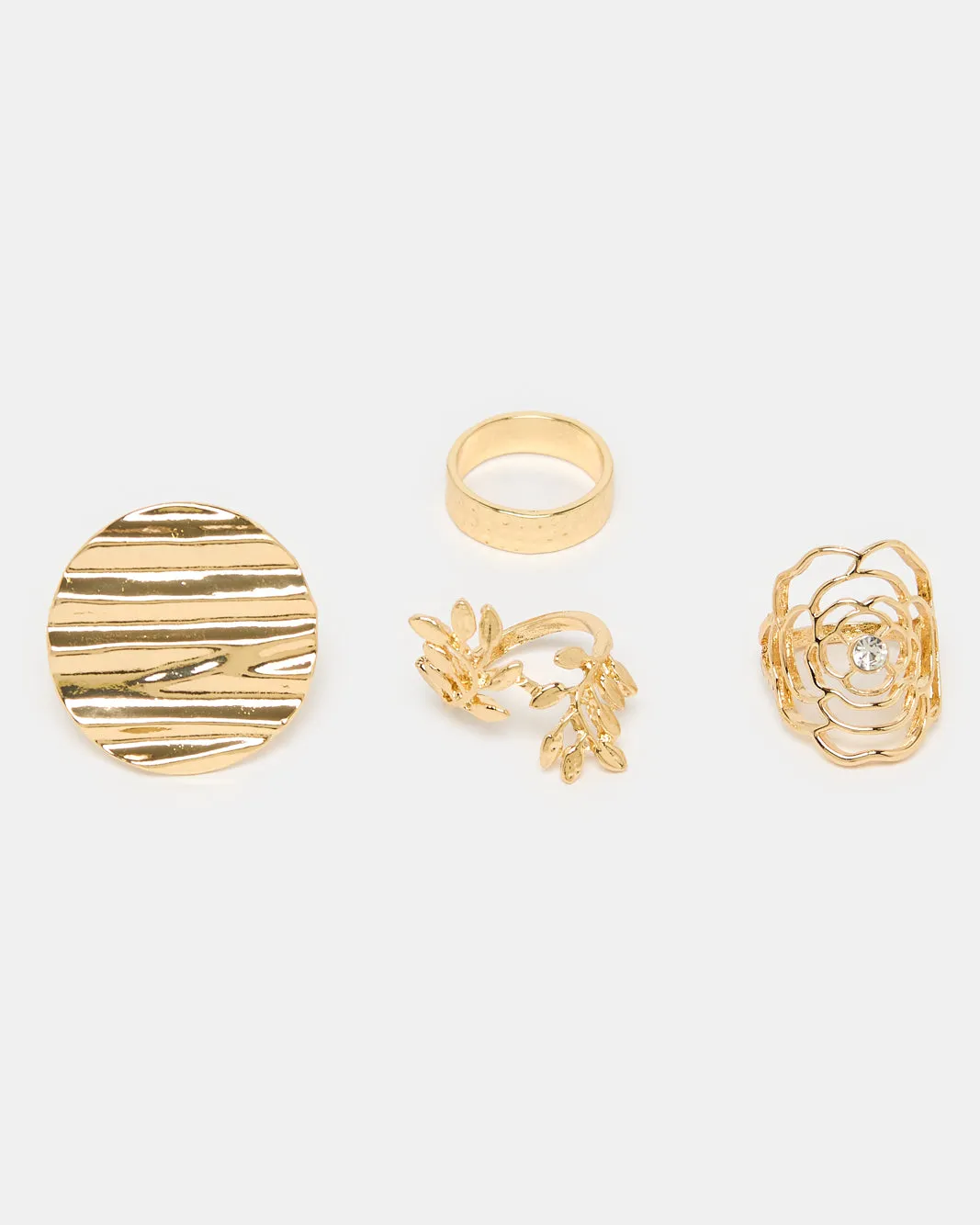 Women Gold Embellished Ring Set (Pack of 4) sold by Redtag product image thumbnail 2
