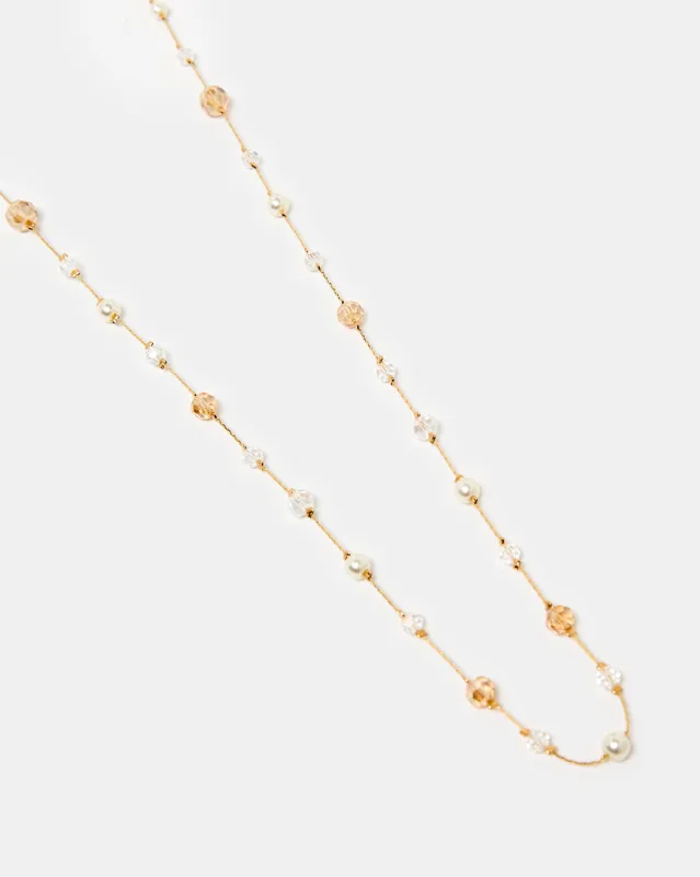 Women Gold Embellished Necklace sold by Redtag