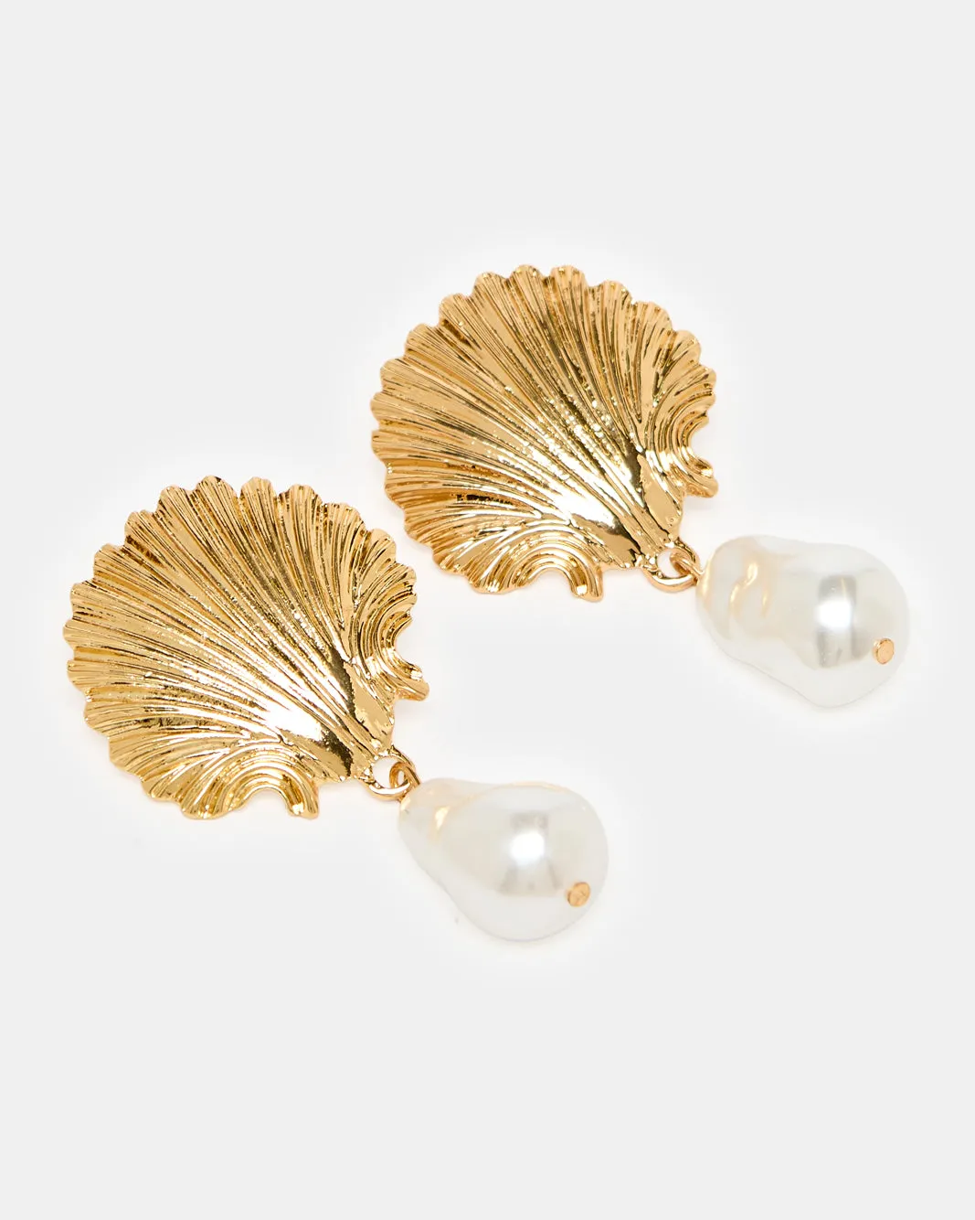 Women Gold Embellished Earrings sold by Redtag