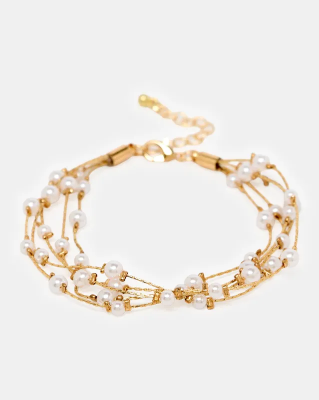 Women Gold Embellished Bracelet sold by Redtag