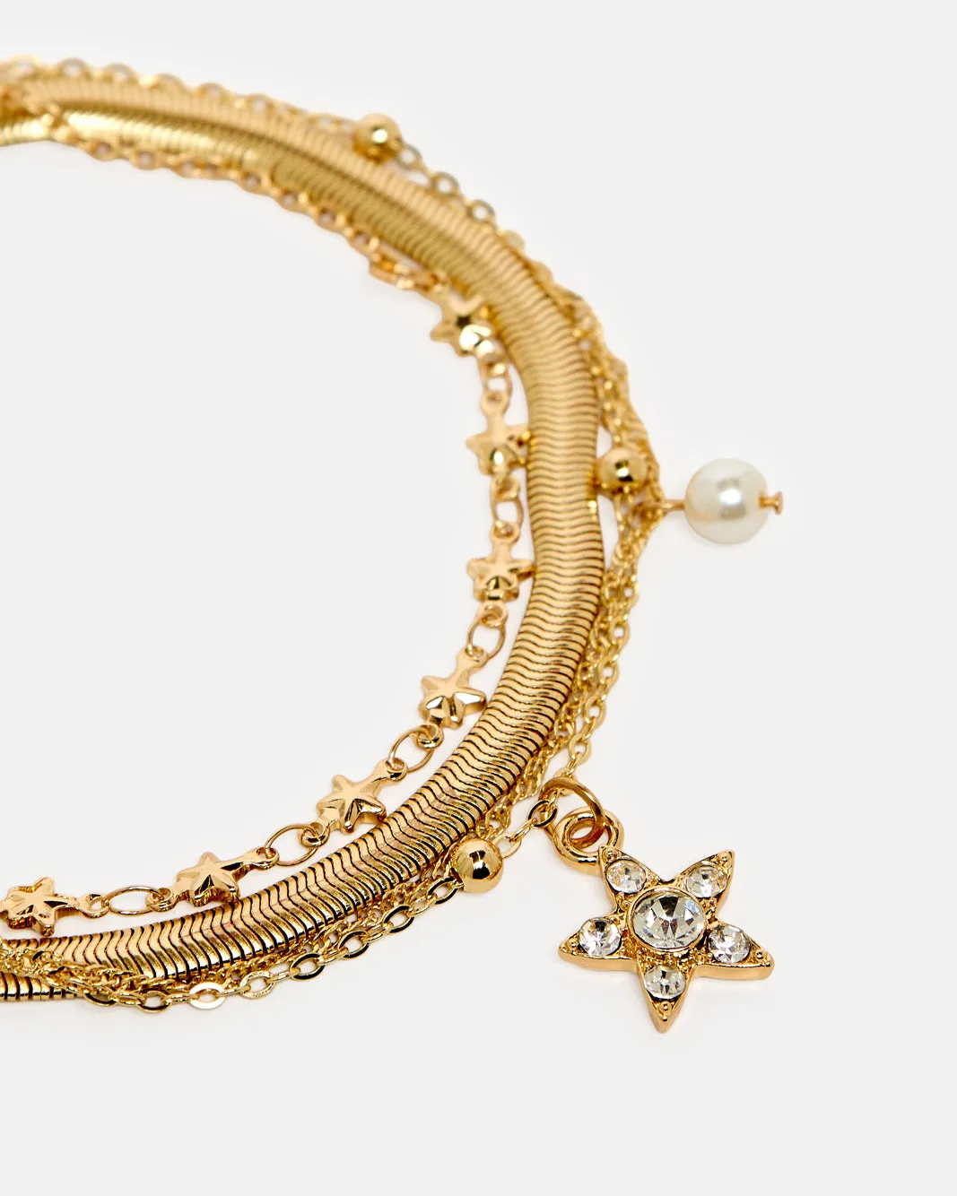 Women Gold Embellished Anklet sold by Redtag product image thumbnail 2