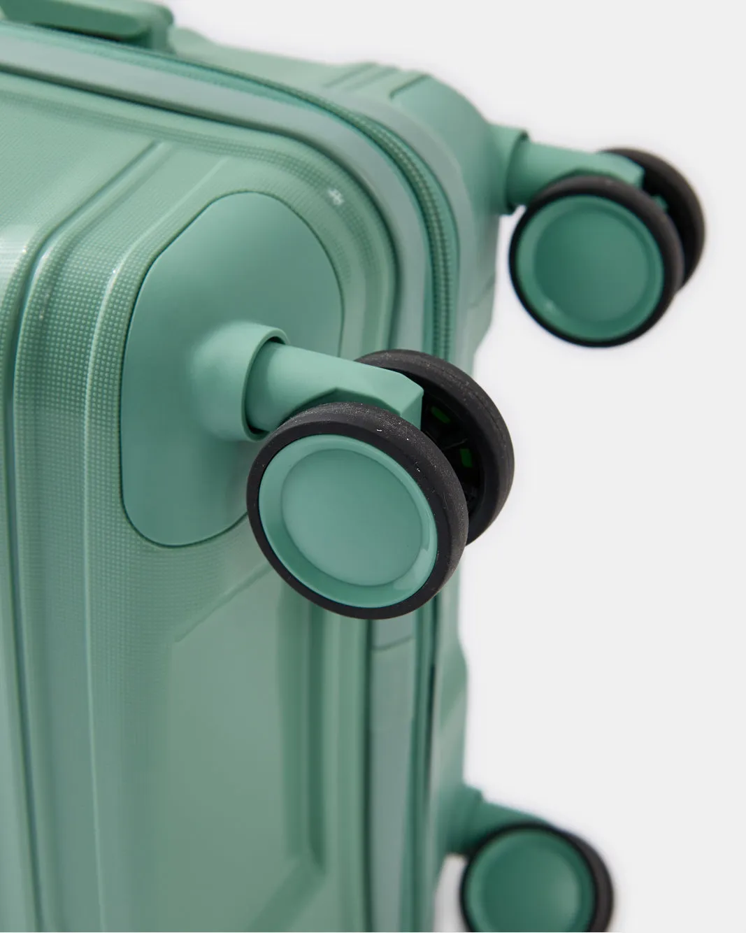 Green Textured Trolley Luggage Trolley (20 Inch) sold by Redtag product image thumbnail 4