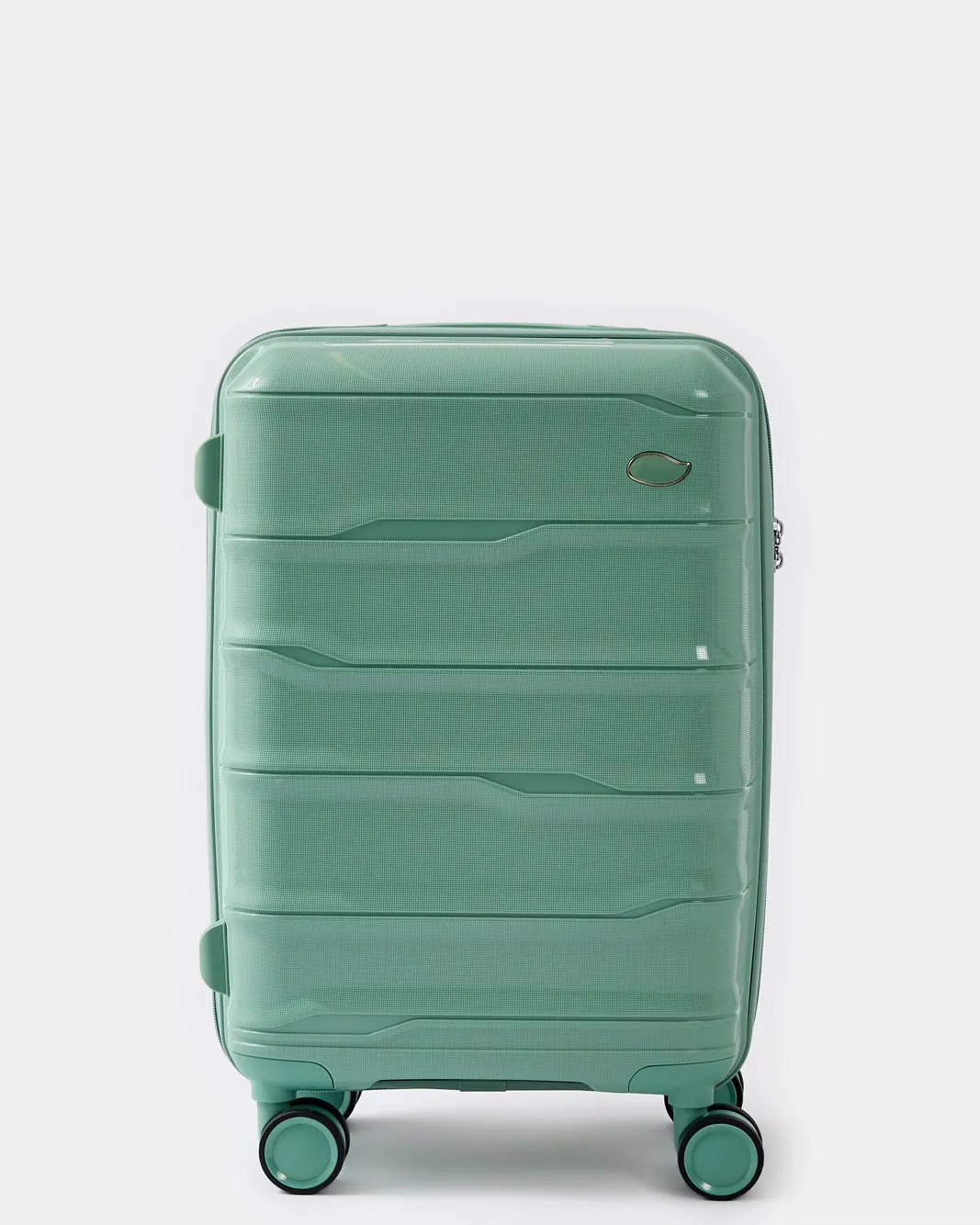 Green Textured Trolley Luggage Trolley (20 Inch) sold by Redtag