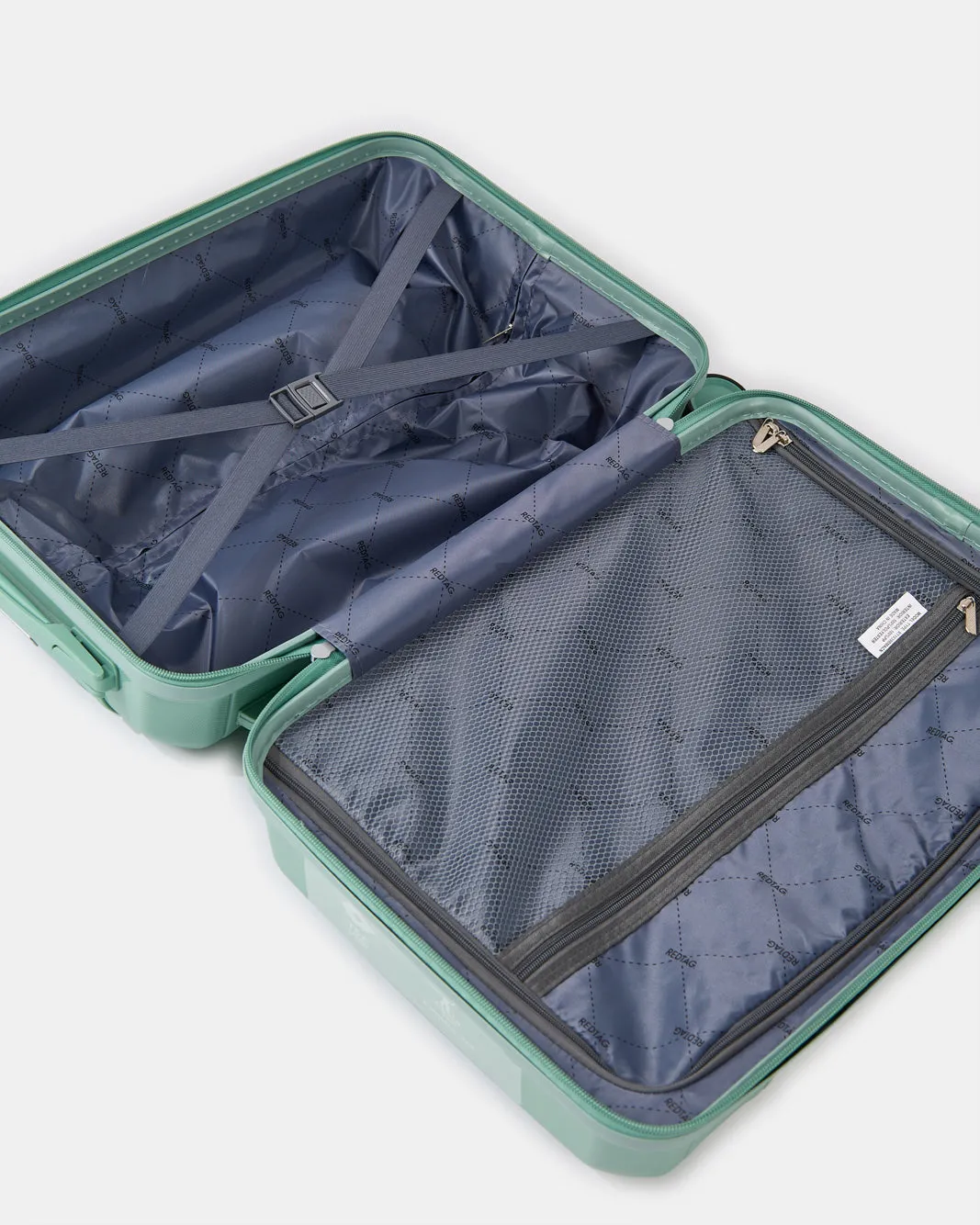 Green Textured Trolley Luggage Trolley (20 Inch) sold by Redtag product image thumbnail 5