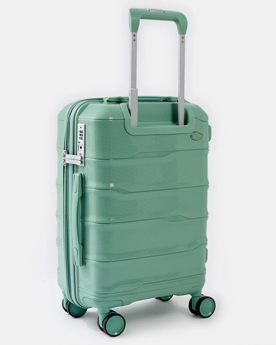 Green Textured Trolley Luggage Trolley (20 Inch) sold by Redtag product image thumbnail 2