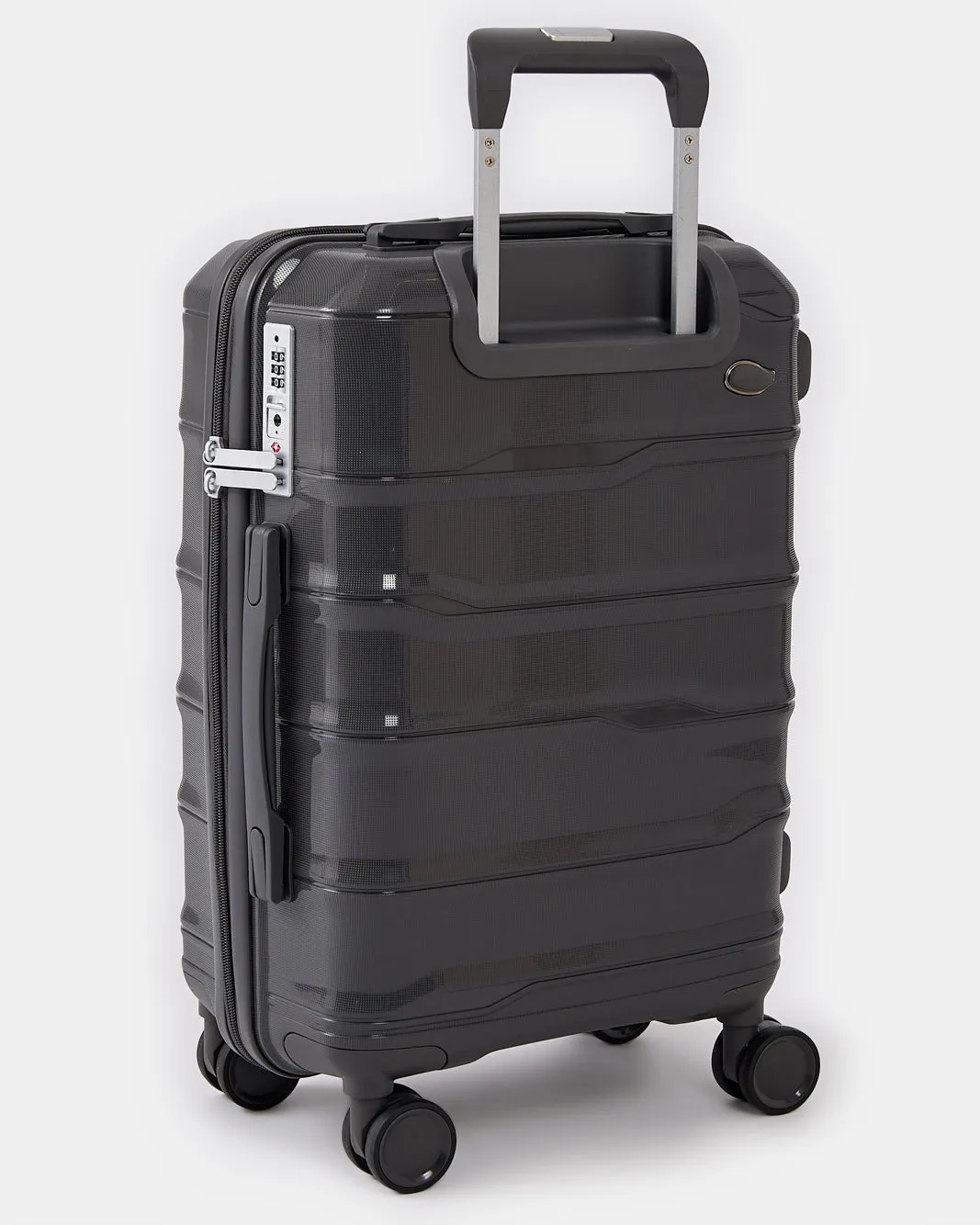 Charcoal Textured Trolley Luggage Trolley (20 Inch) sold by Redtag product image thumbnail 2