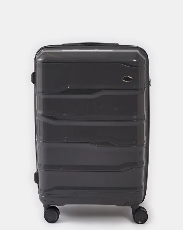 Charcoal Textured Trolley Luggage Trolley (24 Inch) sold by Redtag