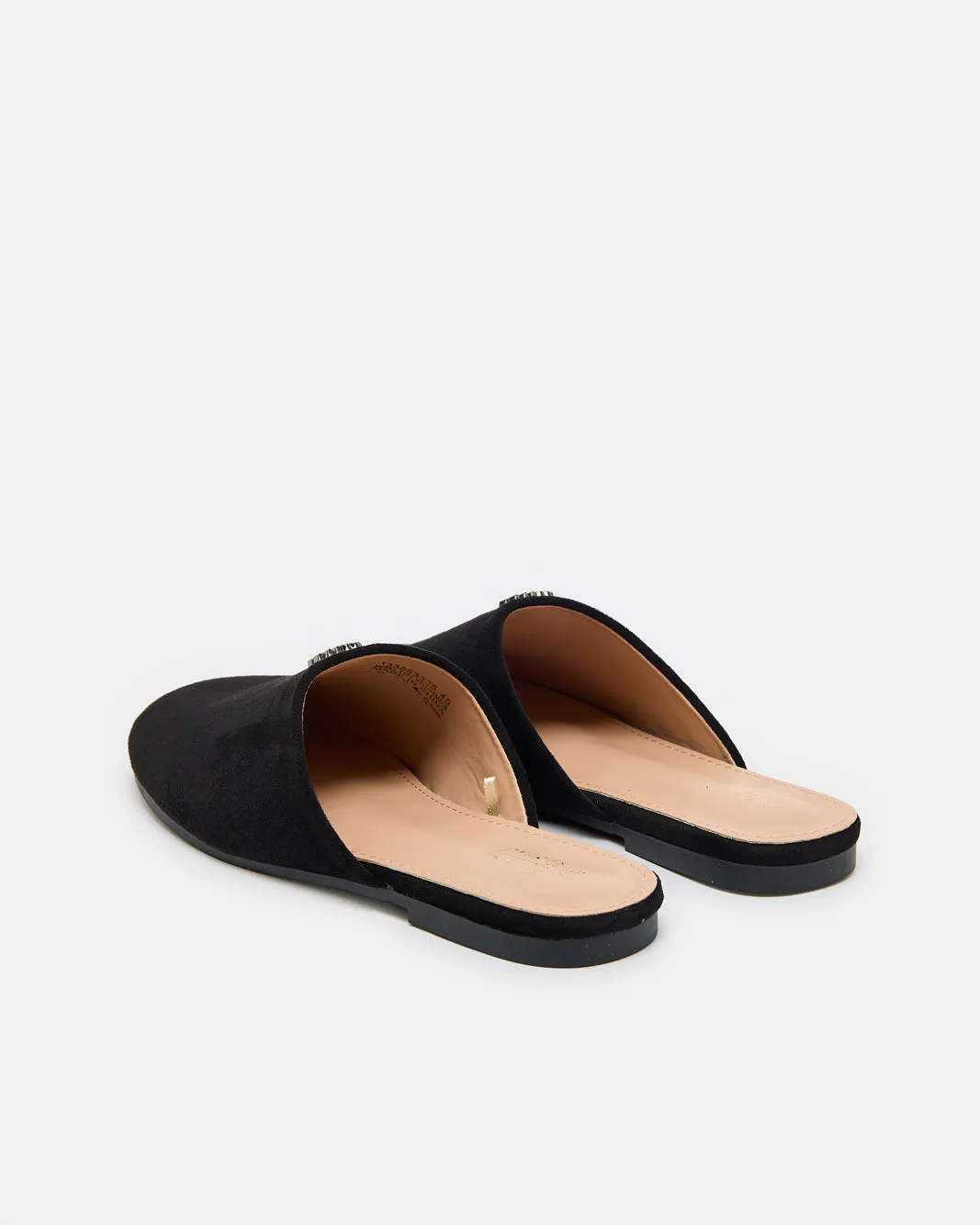 Women Black Mule With Metal Upper Trim sold by Redtag product image thumbnail 4