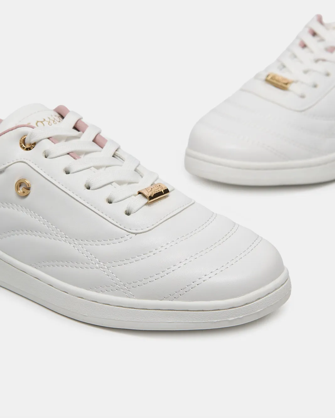 Women White Lace Up Sneakers sold by Redtag product image thumbnail 3