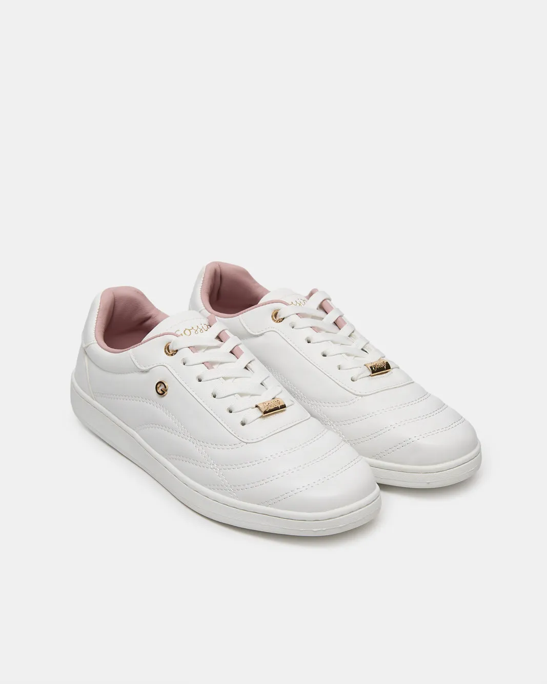 Women White Lace Up Sneakers sold by Redtag product image thumbnail 2