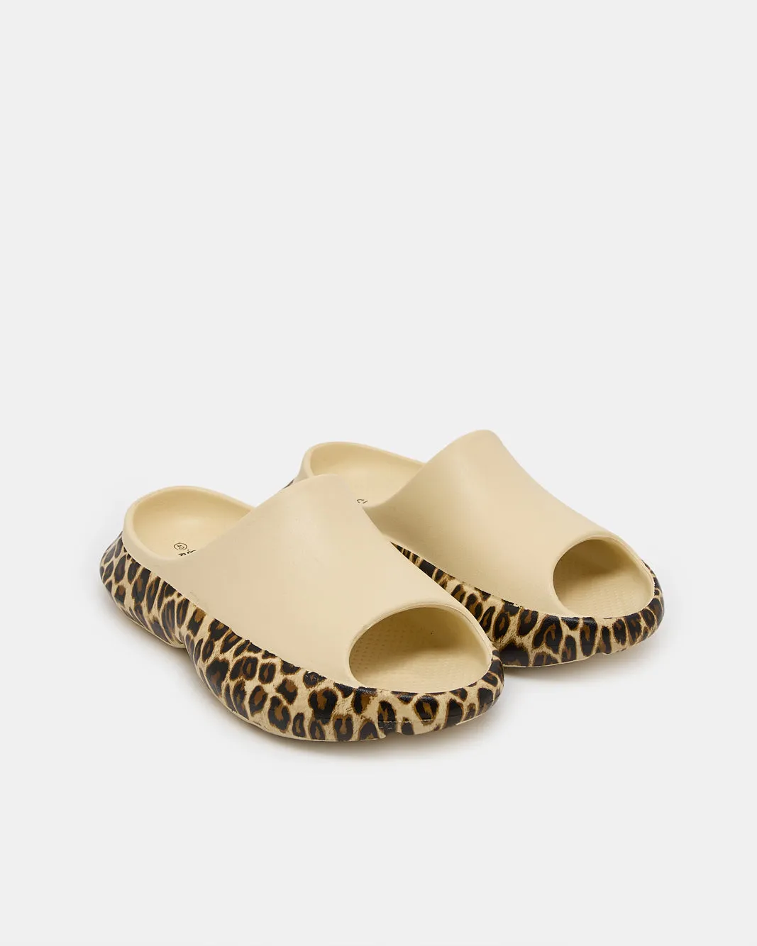 Women Beige Animal Print Slide sold by Redtag product image thumbnail 2