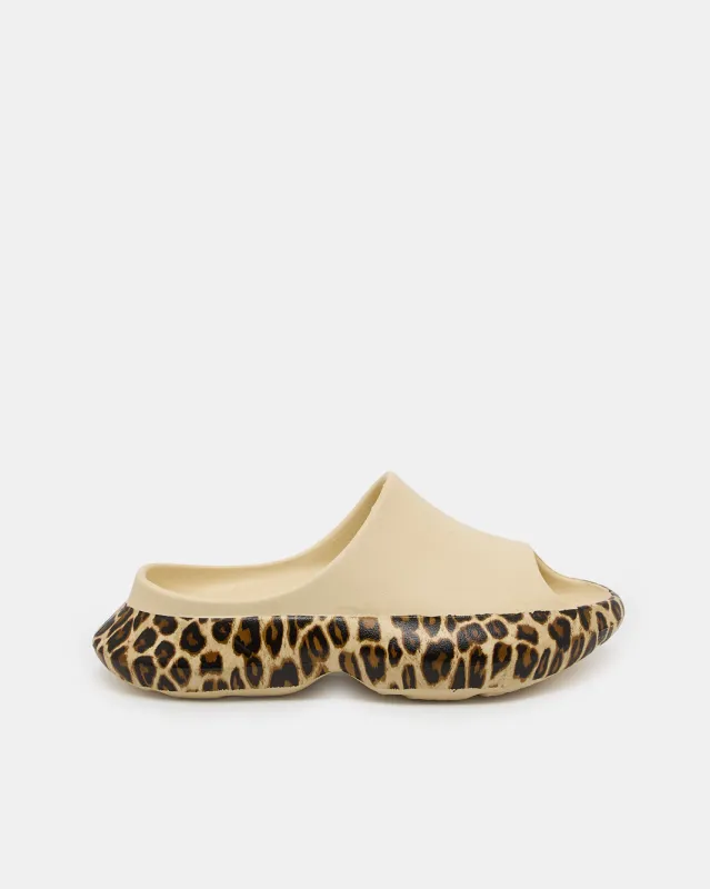Women Beige Animal Print Slide sold by Redtag