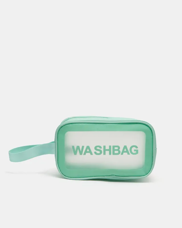 Green Cosmetic Pouch Bag sold by Redtag