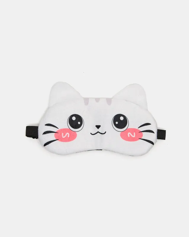 Women White Embellished Eye Mask sold by Redtag