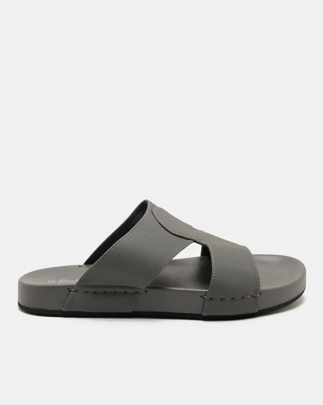 Men Charcoal Slide Sandals sold by Redtag