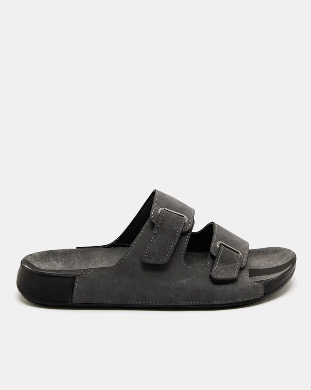 Men Charcoal Strappy Sandals sold by Redtag