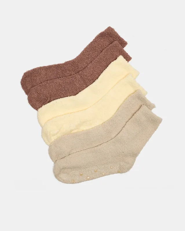 3 Pc Pk-Ladies Fluffy Crew Length Socks sold by Redtag
