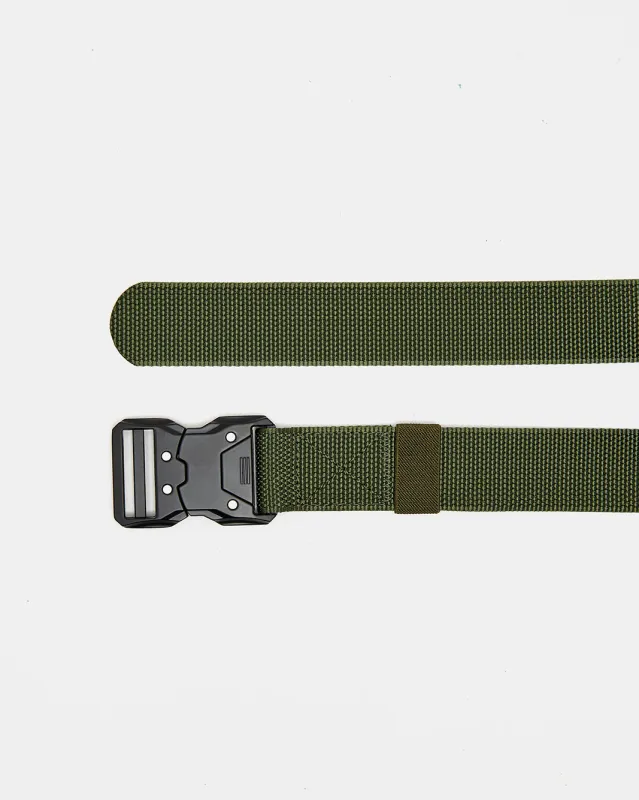 Men Olive Elastic Belt Green sold by Redtag