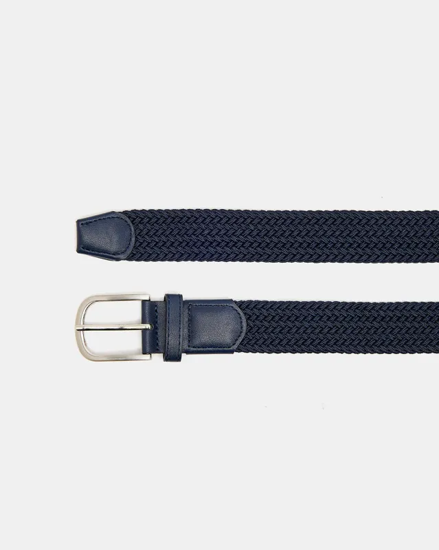 Men Navy Elastic Belt sold by Redtag