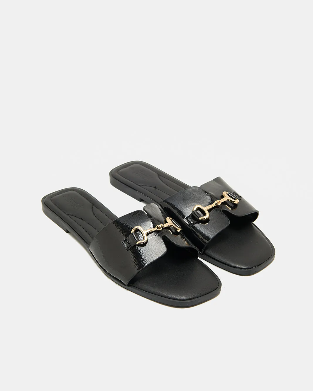 Women Black Buckle Mule sold by Redtag product image thumbnail 2