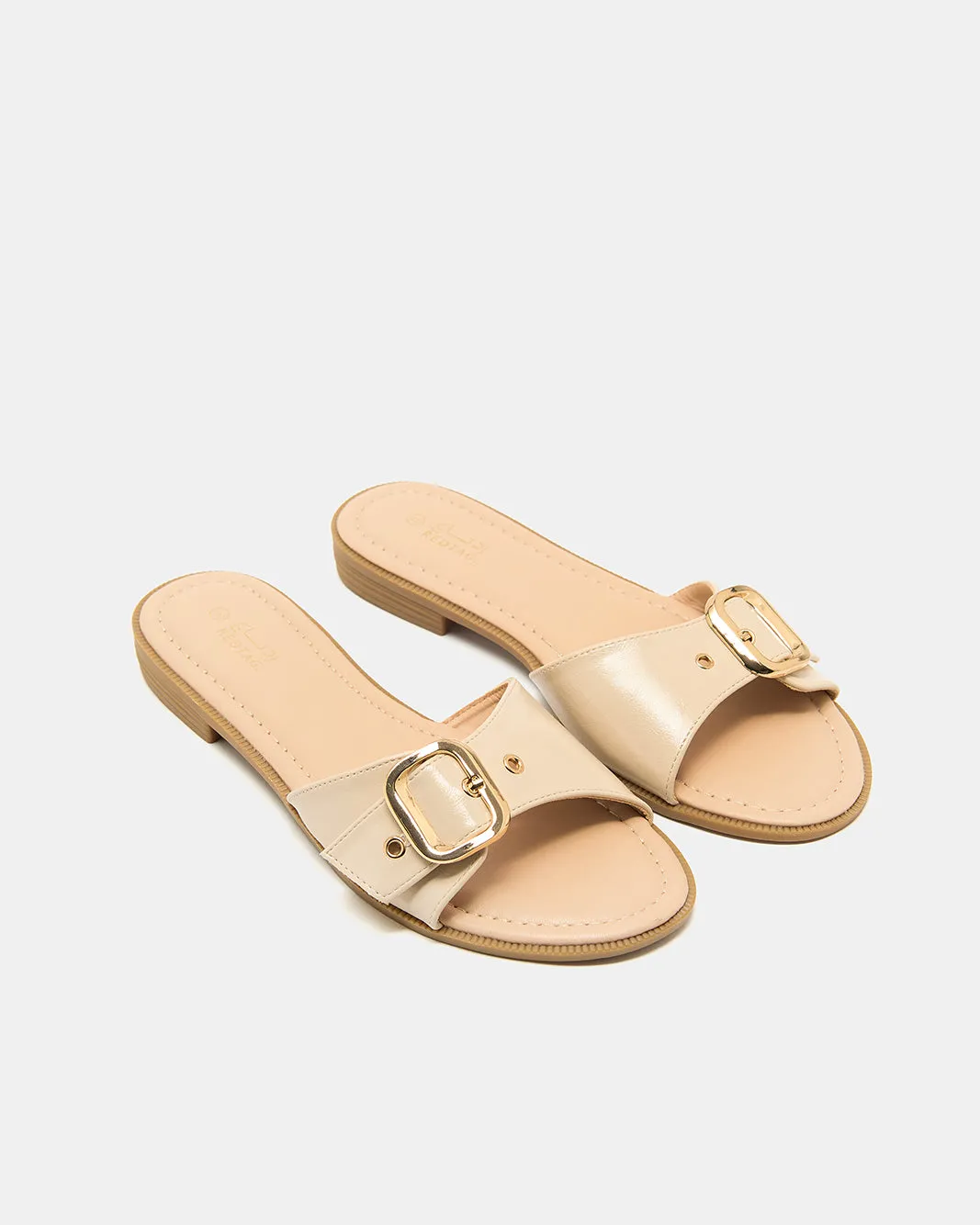 Women Beige Buckle Mule sold by Redtag product image thumbnail 2