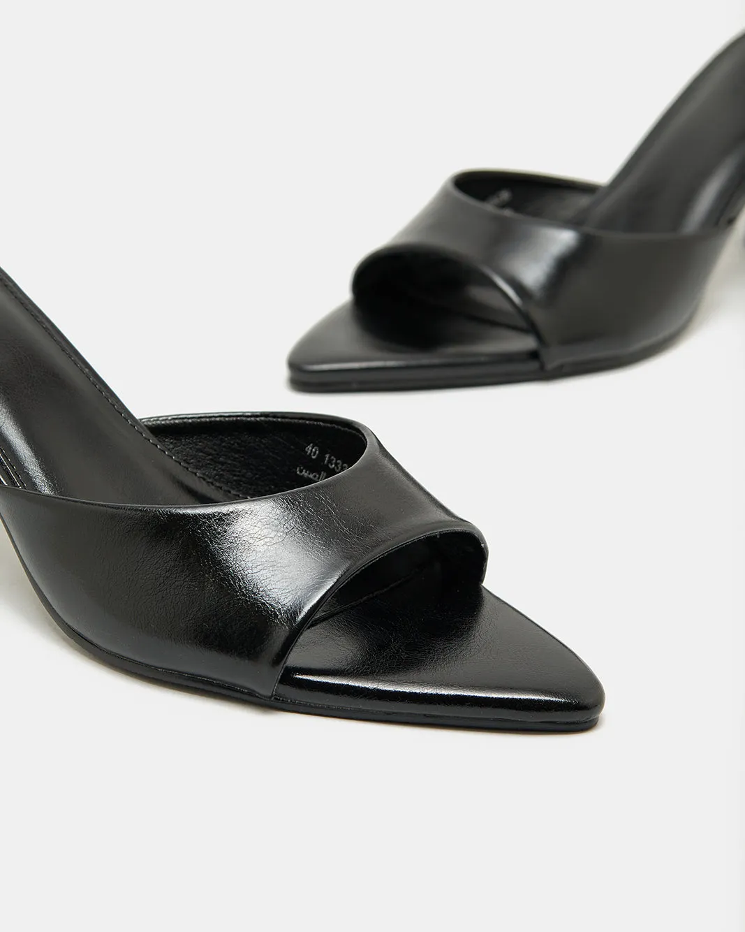Women Black Pointy Mule sold by Redtag product image thumbnail 3