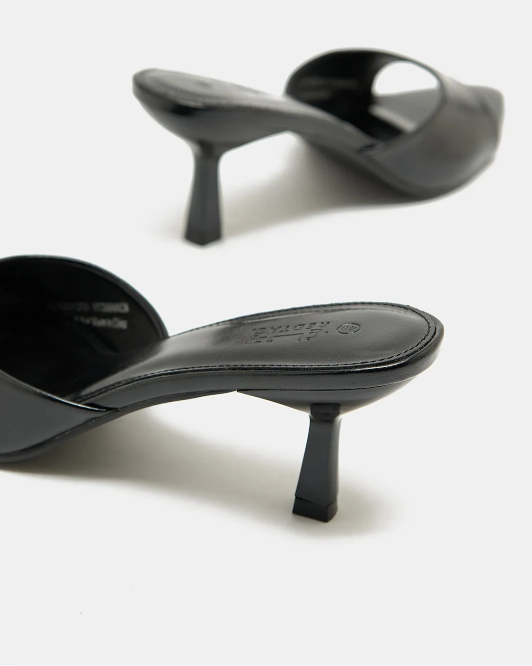 Women Black Pointy Mule sold by Redtag product image thumbnail 4