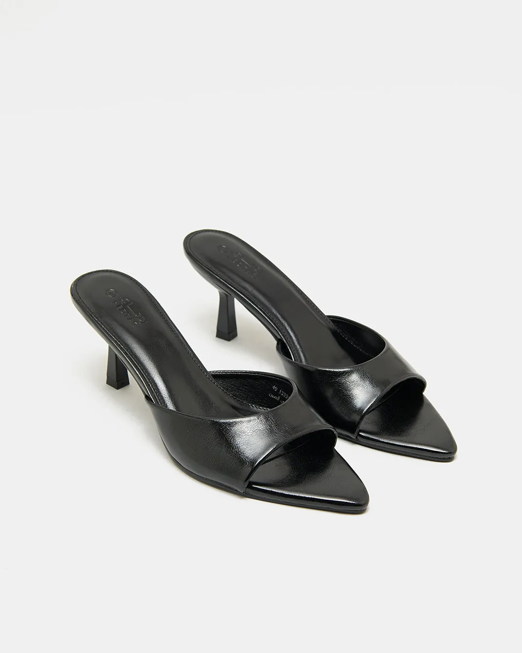 Women Black Pointy Mule sold by Redtag product image thumbnail 2
